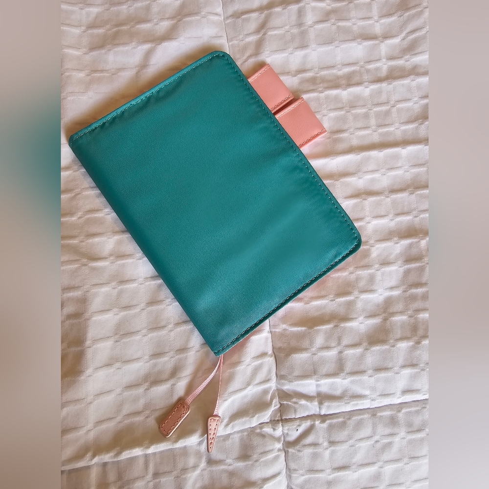 Hobonichi A6 notebook cover in Cactus Flower color